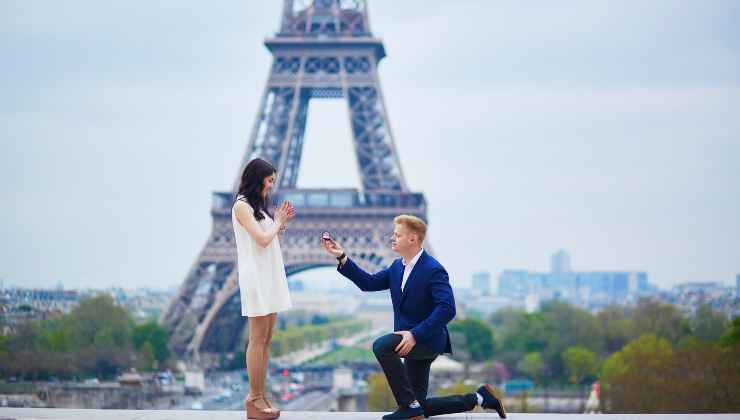 Proposta di matrimonio a Parigi