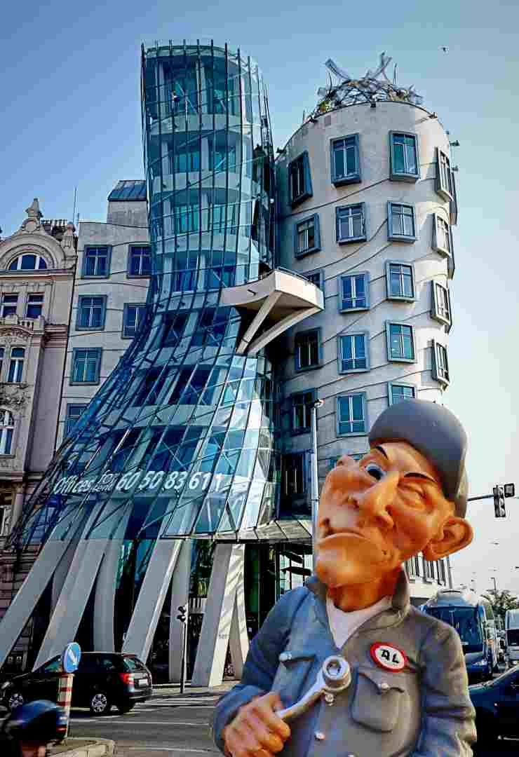 la casa danzante di architetti Vlado Milunič a Frank O. Gehry