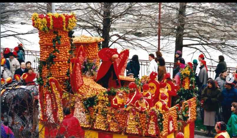 foto storica Carnevale di Ivrea Voiaganto